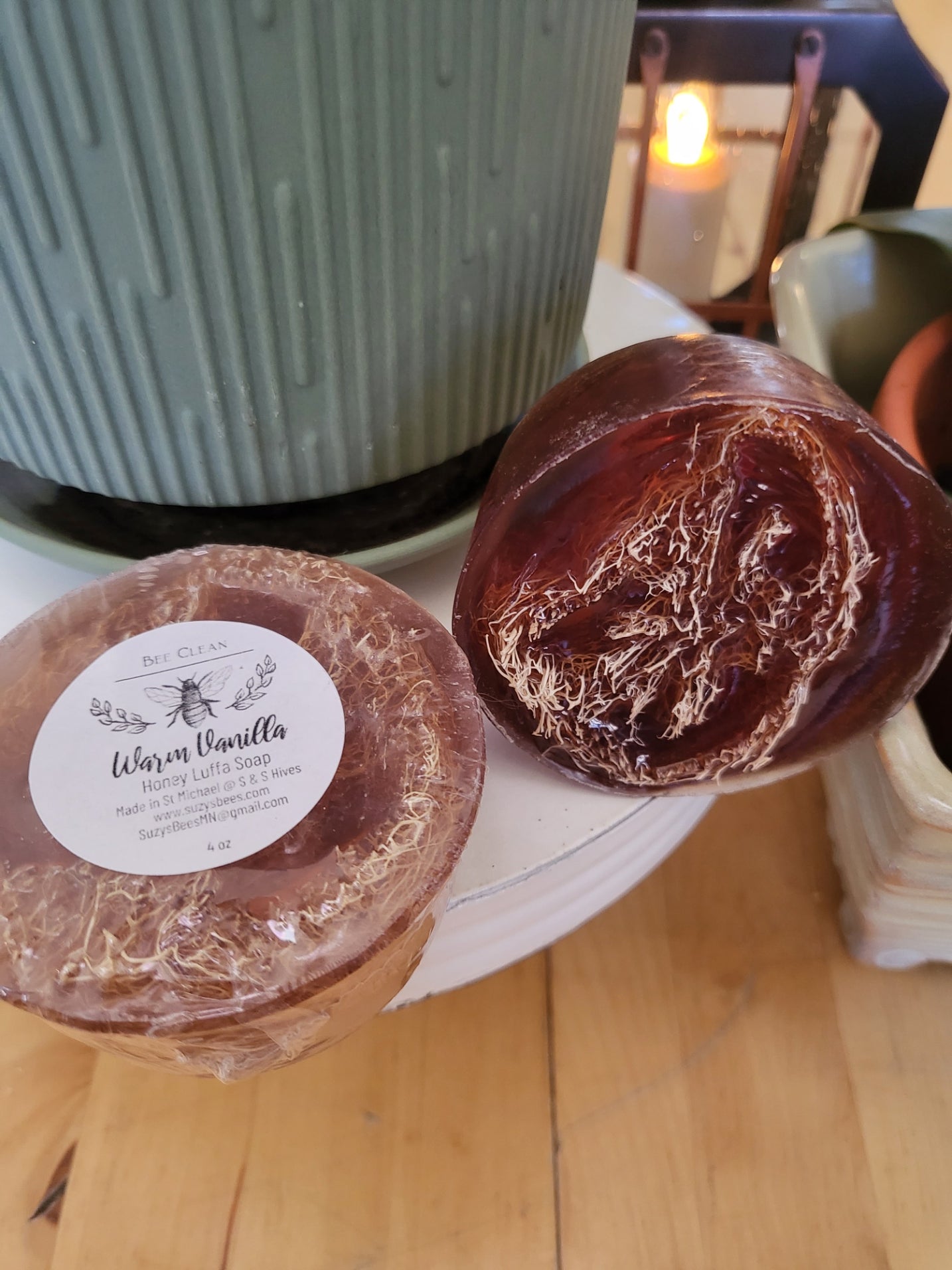 Luffa Honey Soap - Warm Vanilla