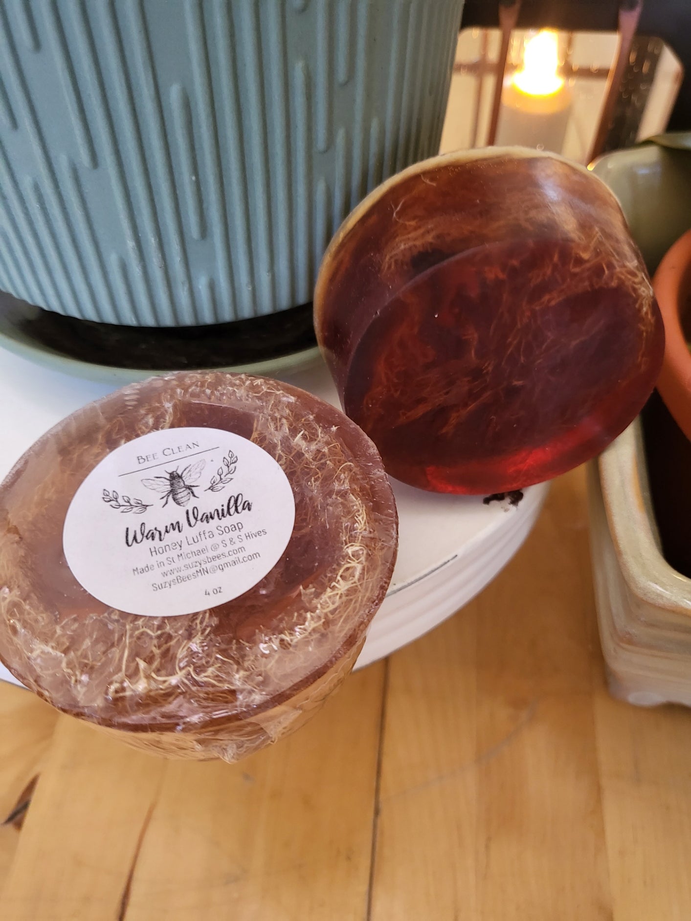 Luffa Honey Soap - Warm Vanilla