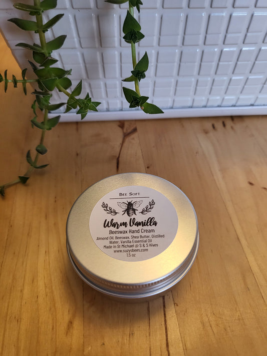 Beeswax Hand Cream in Warm Vanilla