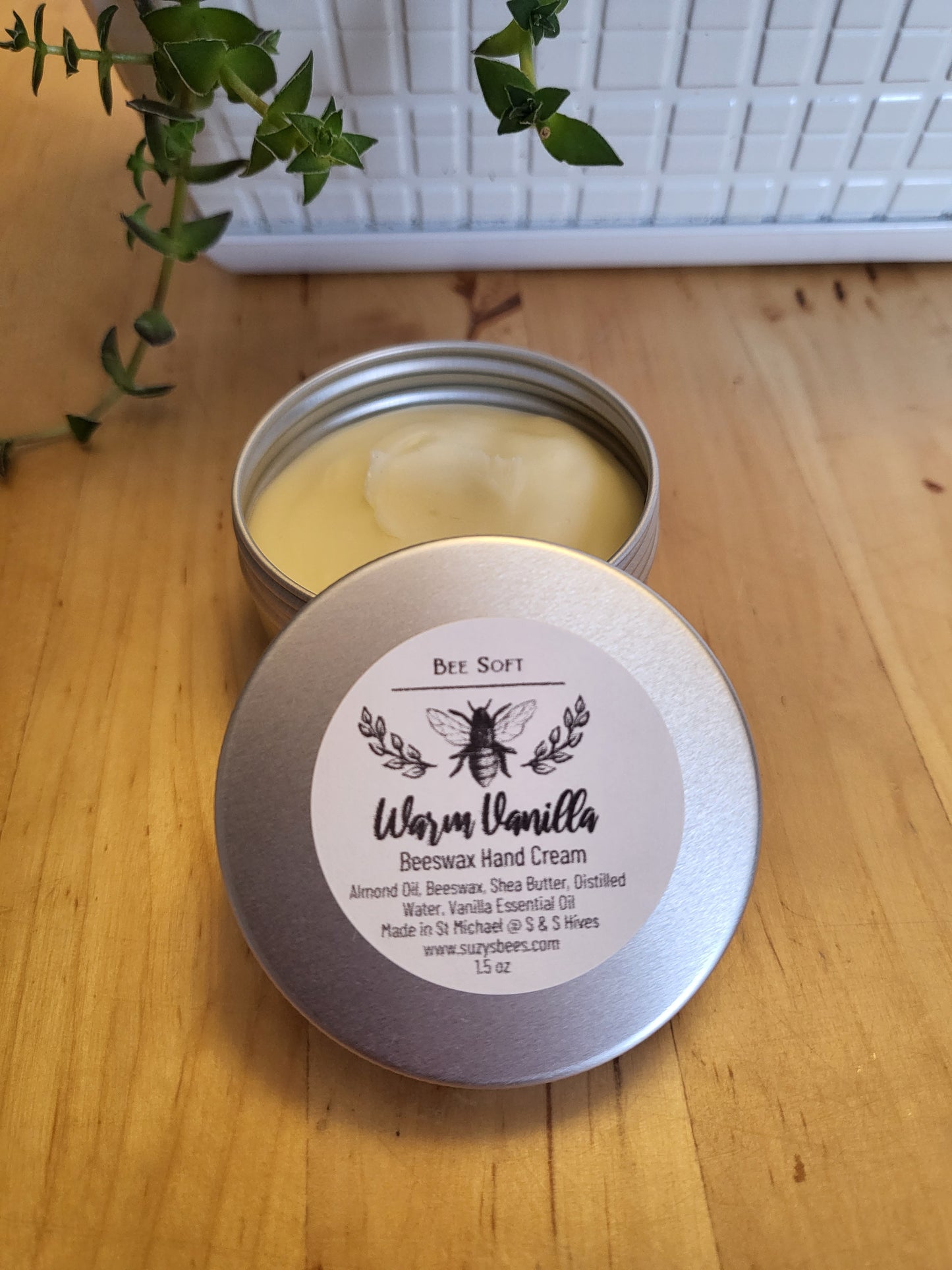 Beeswax Hand Cream in Warm Vanilla