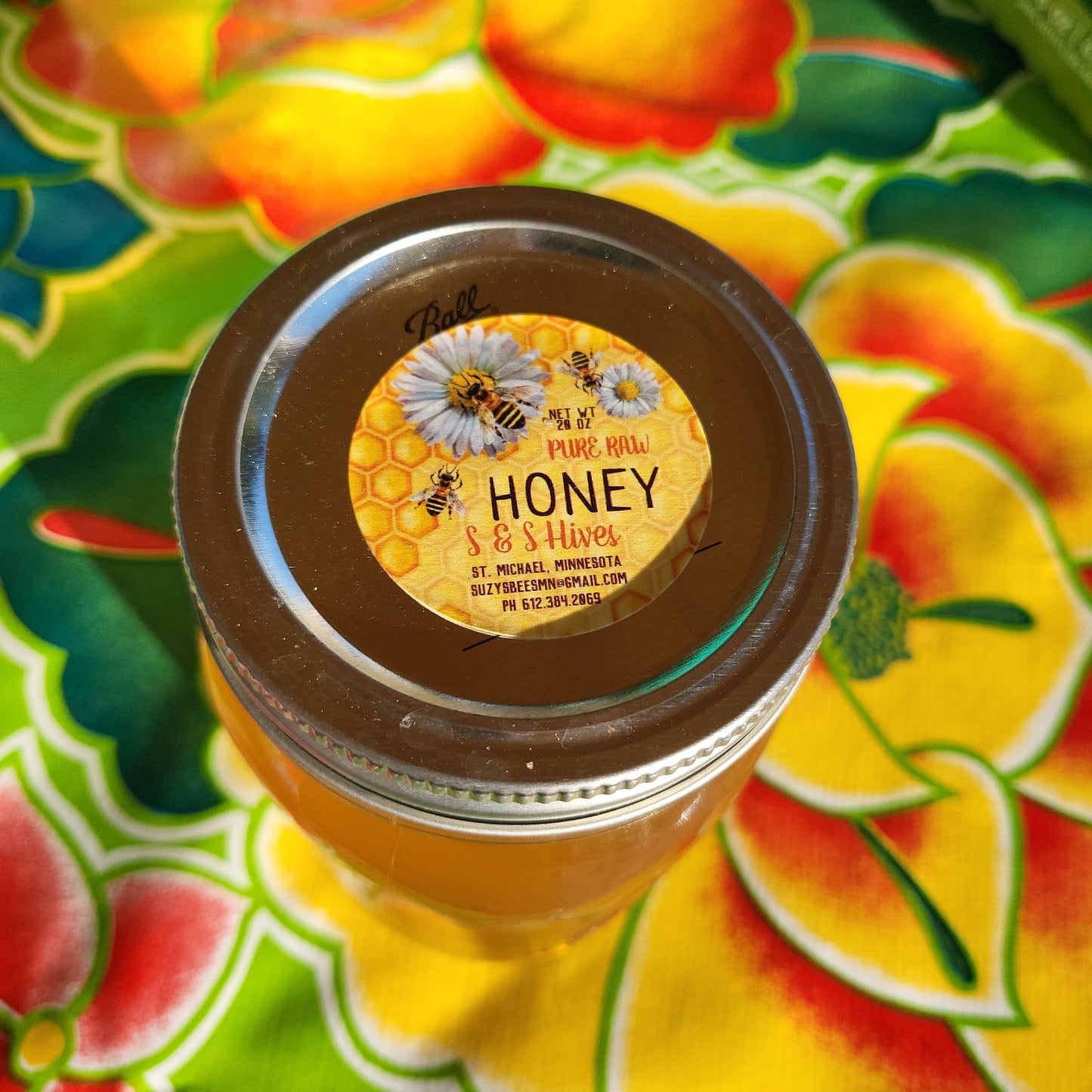 Pure Raw Honey 20oz Jar