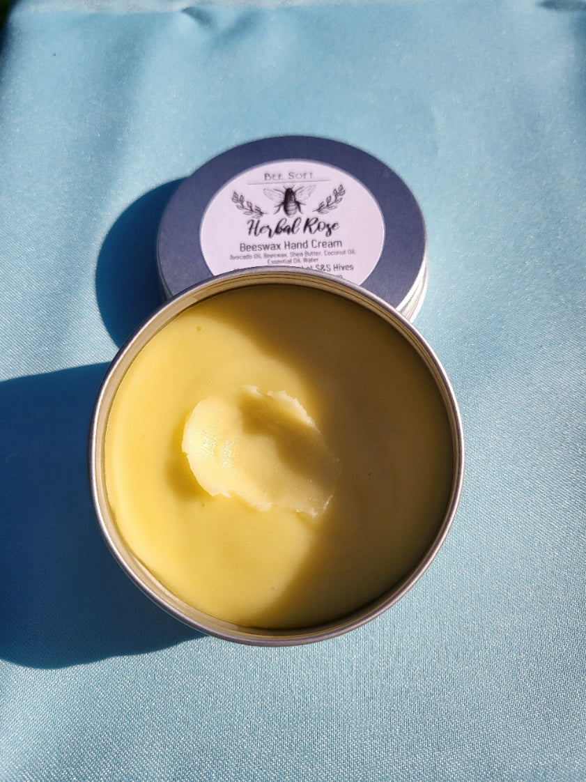 Beeswax Hand Cream in Herbal Rose
